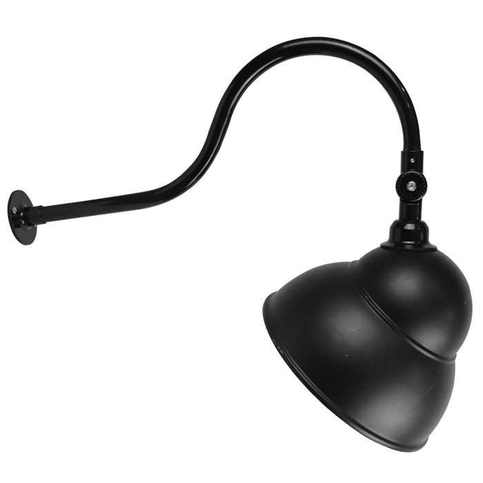 Led Pub Light LED Swan Neck Pub Light E27 IP23 Black