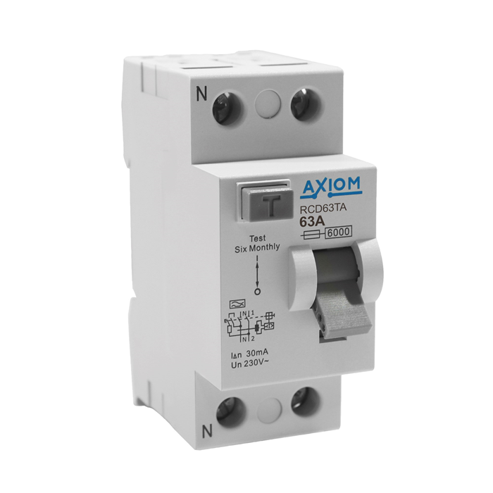 Rcd Euro Module Double Module RCD for Consumer Units - Type A - 63A, 30mA, 6kA DC